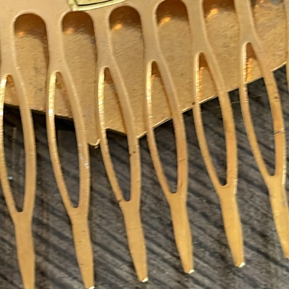 Vintage Cloisonné Butterfly Heart & Flower Hair Combs - Picture 12 of 16